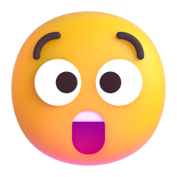 Astonished Face 3D