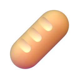 Baguette Bread 3D