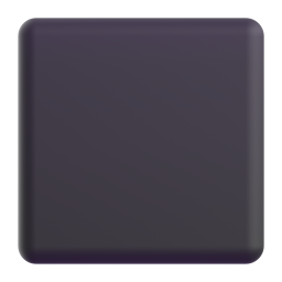 Black Large Square 3D