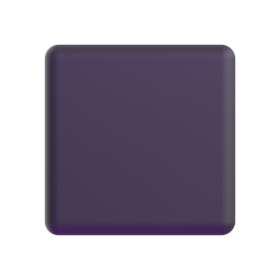 Black Medium Square 3D