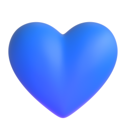 Blue Heart 3D