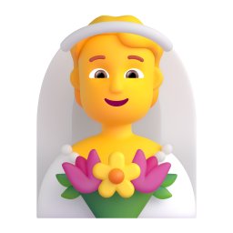 Bride with Veil 3D