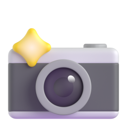 Camera with Flash 3D