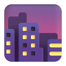 Cityscape at Dusk 3D