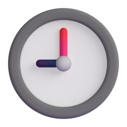 Clock Face Nine O’Clock 3D