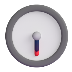 Clock Face Six-Thirty 3D