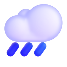Cloud with Rain 3D