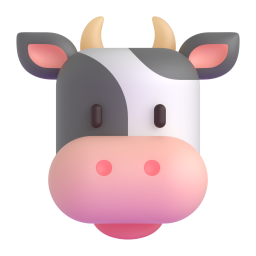 Cow Face 3D