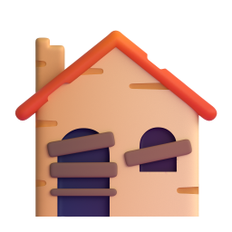 Derelict House Building 3D