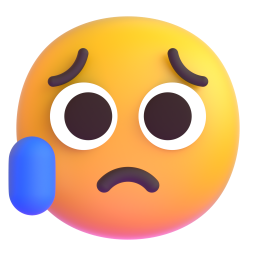 Disappointed but Relieved Face 3D