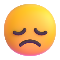 Disappointed Face 3D