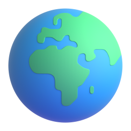 Earth Globe Europe-Africa 3D