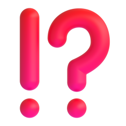 Exclamation Question Mark 3D