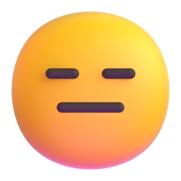 Expressionless Face 3D