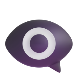 Eye in Speech Bubble 3D