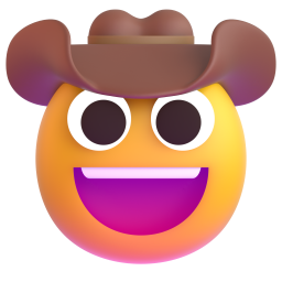 Face with Cowboy Hat 3D