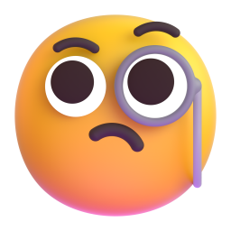 Face with Monocle 3D