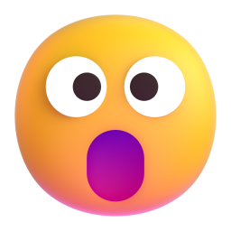 Face with Open Mouth 3D