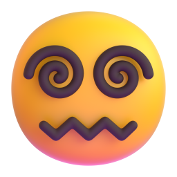 Face with Spiral Eyes 3D