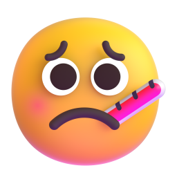 Face with Thermometer 3D