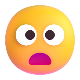 Frowning Face with Open Mouth 3D