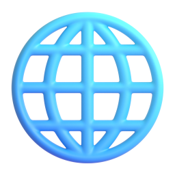 Globe with Meridians 3D