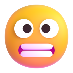 Grimacing Face 3D