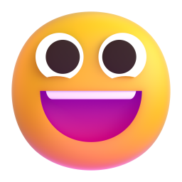 Grinning Face 3D