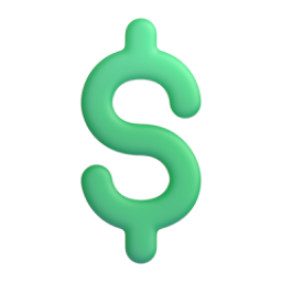 Heavy Dollar Sign 3D