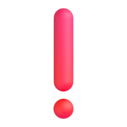 Heavy Exclamation Mark Symbol 3D
