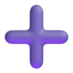 Heavy Plus Sign 3D