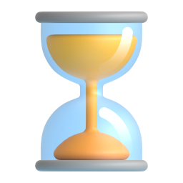 Hourglass with Flowing Sand 3D