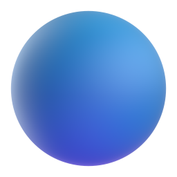 Large Blue Circle 3D
