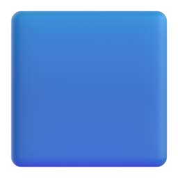 Large Blue Square 3D