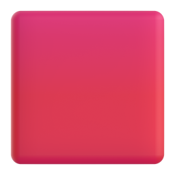 Large Red Square 3D