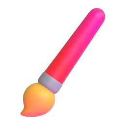Lower Left Paintbrush 3D