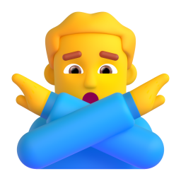 Man Gesturing No 3D