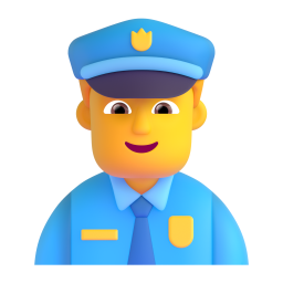 Man Police Officer 3D