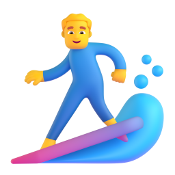 Man Surfing 3D