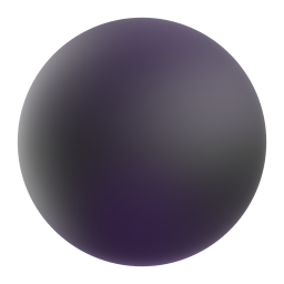 Medium Black Circle 3D