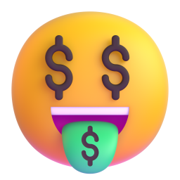 Money-Mouth Face 3D
