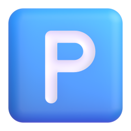 Negative Squared Latin Capital Letter P 3D