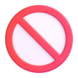 No Entry Sign 3D