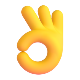 OK Hand Sign 3D