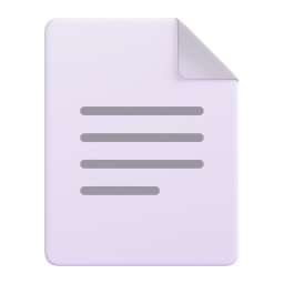 Page Facing Up 3D