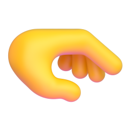Palm Down Hand 3D