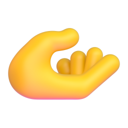 Palm Up Hand 3D