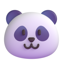 Panda Face 3D