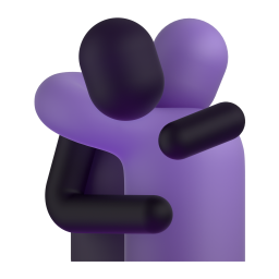 People Hugging 3D