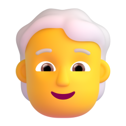 Person: White Hair 3D